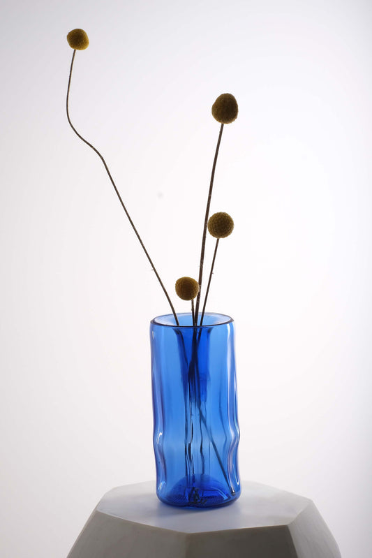 Vaso monofiore blu