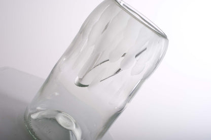 vaso monofiore in vetro di riciclo realizzata da bottiglia di vino - profumatore per ambiente